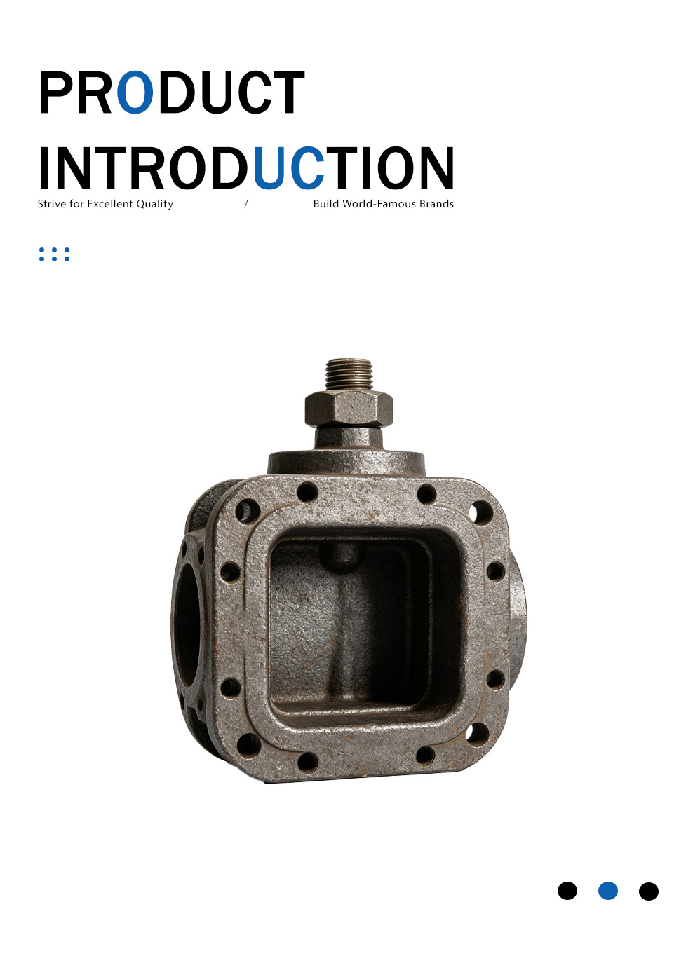 Корпус клапана из серого чугуна (литье) Gray Cast Iron Valve Body (Casting)