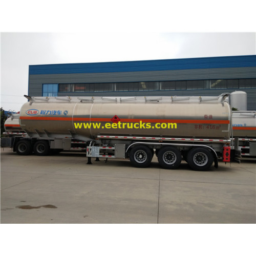 42m3 Tri-eixo Diesel Oil Tanker Trailers