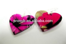 Hot new product for 2015 personalized heart earrings for young girl