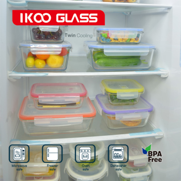 glass refrigerator storage container