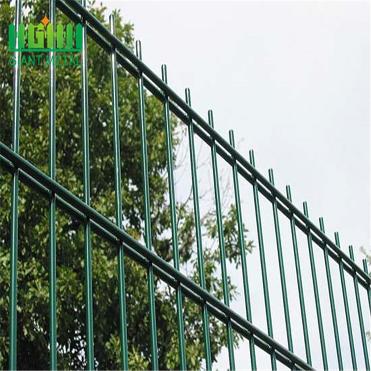 double horizontal wire hot dip galvanized surface fence