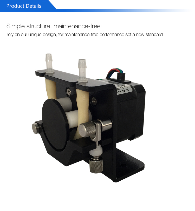 YWfluid Micro Peristaltic Pump Supplier with Steper motor used for liquid transfer suction or filling