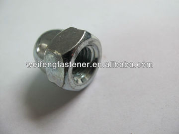 zinc plated hex dome cap nuts