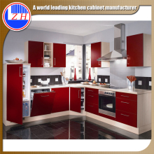 factory price high gloss finish red kitchen cabinet laminate sheet kitchen cabinets