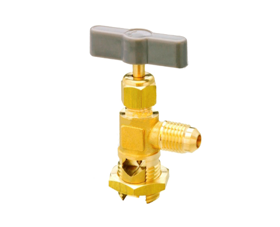 open brass valve