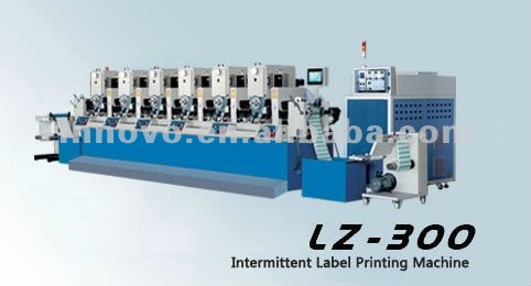 Máquina de impressão intermitente da etiqueta da cor dos seis (LZ-300)