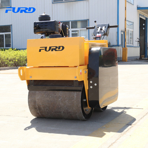 Walk behind double drum roller manual vibratory roller compactor FYL-S600