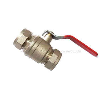 Brass compression ball valve