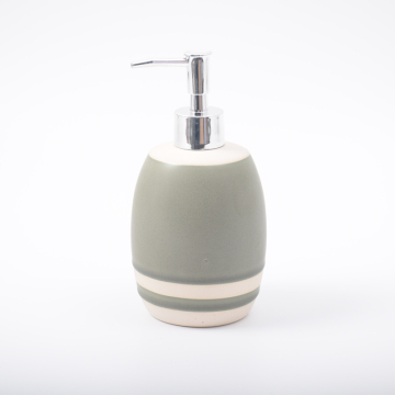 Yellow ceramic bathroom accessories ceramic lotion pump