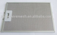 Cooker hood filter with lock button