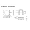 5050 940nm IR LED 0.9WTyntekチップ