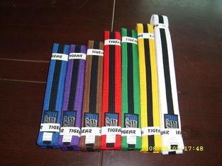 Courful martial arts belts taekwondo colour belts with Embr