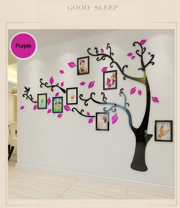 Acrylic Couple Tree Wall Stickers