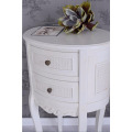 Vintage Bedside Table White Nightstand Shabby