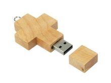Cross Shape Wooden Usb Flash Drive,1 Gb To 64 Gb Usb Flash Disk