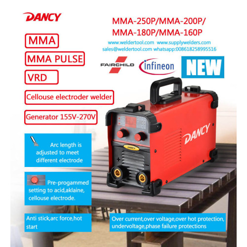 China Professional manufacturer Inverter DC Pulse MMA welder welding machinery mma200p