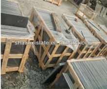 Chinese popular black 60x60cm thin slate floor