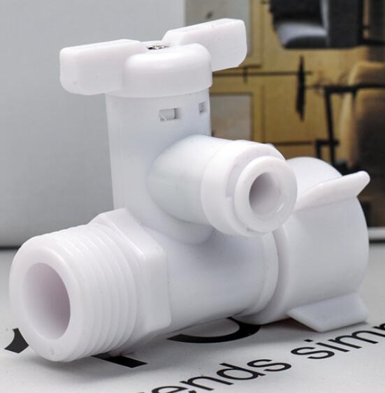 POM plastic 3way ball valve/POM plastic pipe fitting