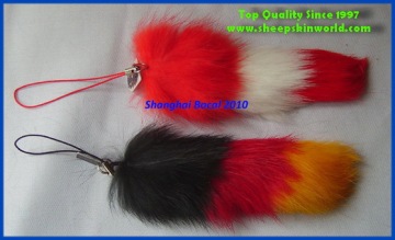 bocal rabbit fur mobile charms,rabbit fur mobile accessories,rabbit fur promotional iterms