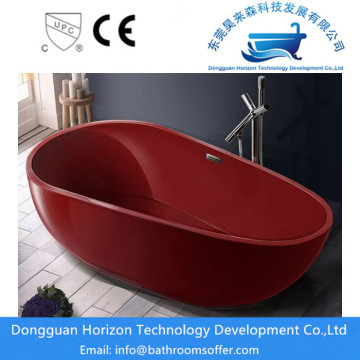 Dark red bathtub acrylic bathtubs