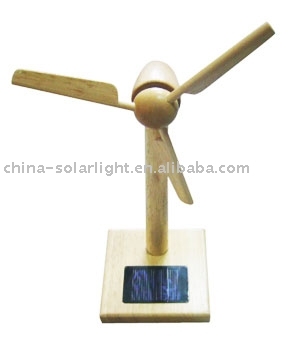 Wooden solar toy