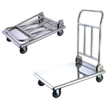 Puckerable platform trolley, s/s