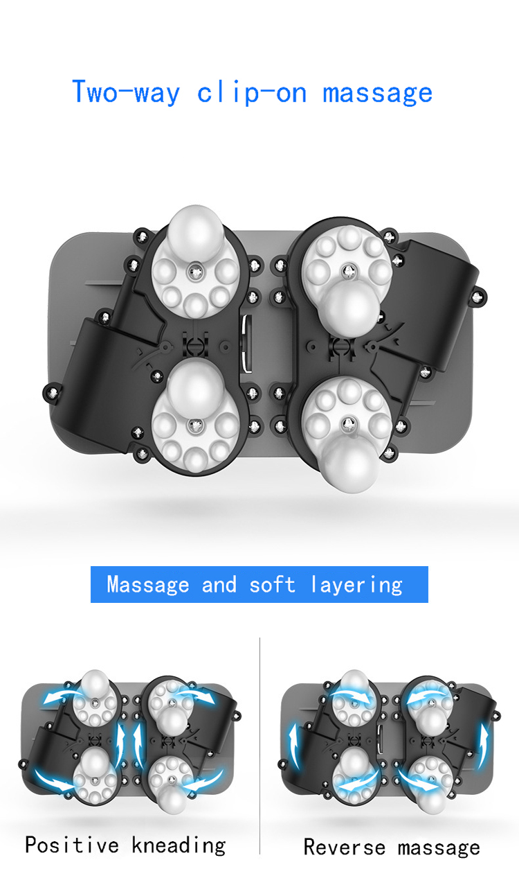 Shiatsu Neck Massager-Kneading Massage Pillow for Shoulders head Use at Home and Car