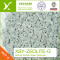 1-2 MM màu xanh lá cây zeolite hạt cho thủy sản