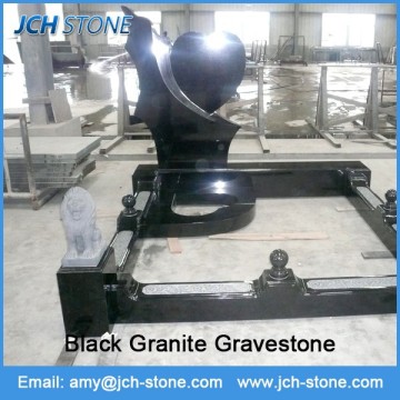 Different design best quality black gravestone