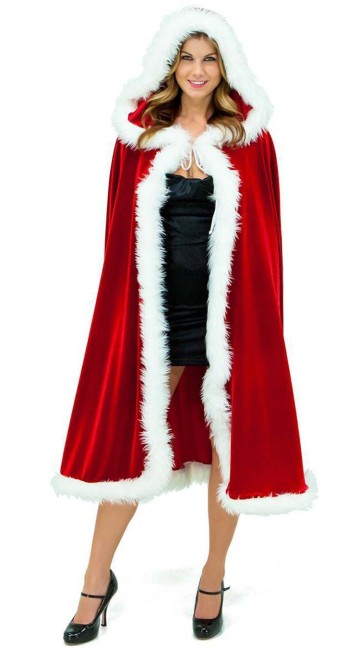 High Quality Cosplay Costume Sexy Santa Claus Cloak