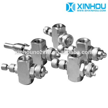 Stainless steel nebulization adjustable industrial air atomization nozzle