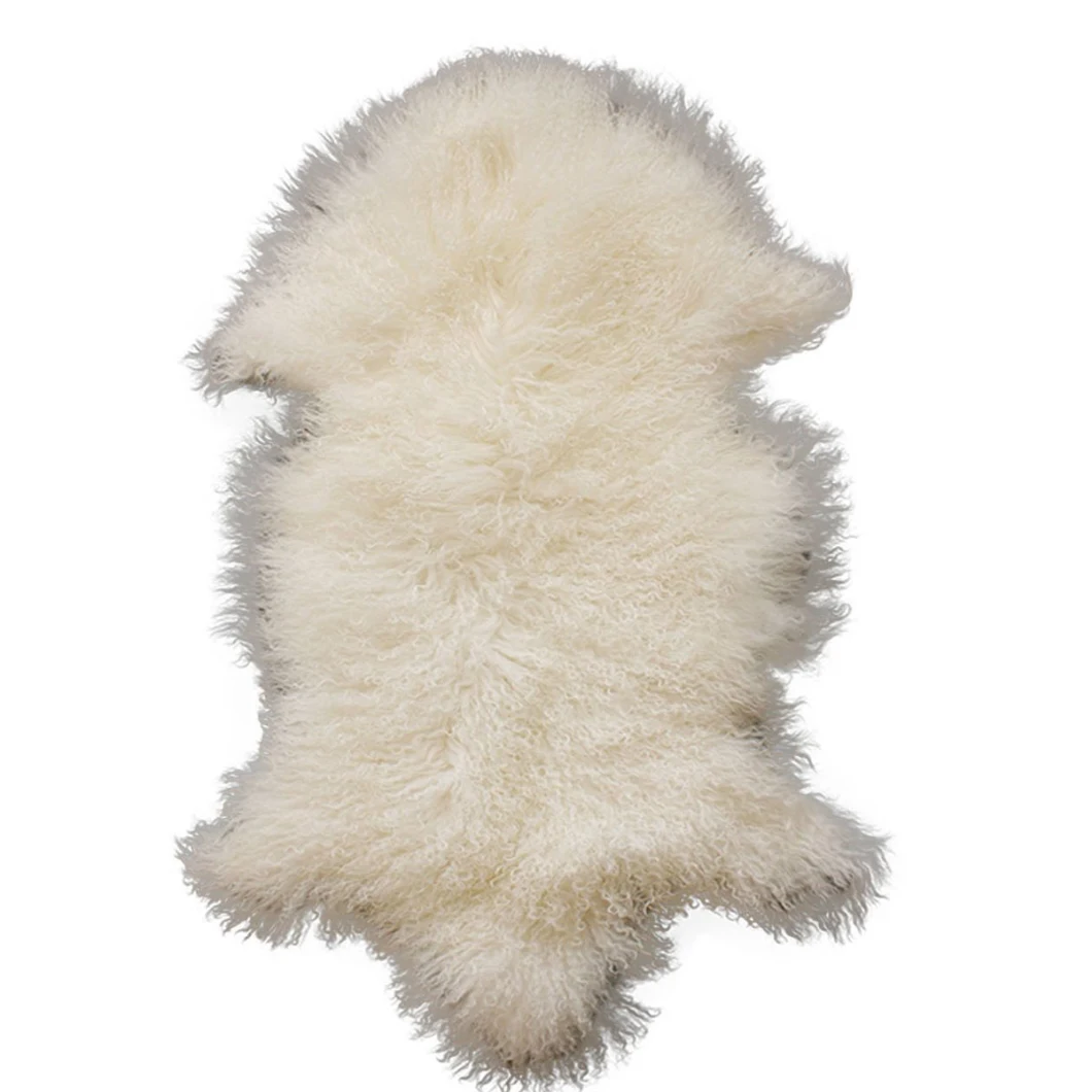 Long Curly Tibetan Sheep Fur Plate