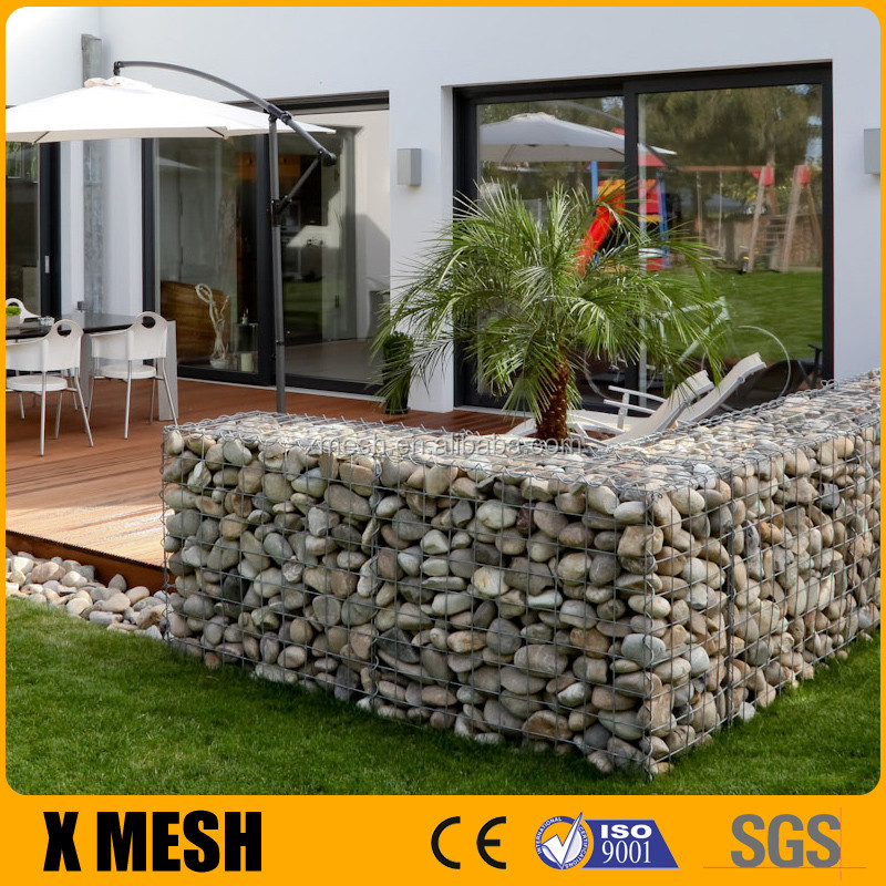 High Quality Galvanized Wire Mesh Gabion Wall Construction Stone Cages For Architectural