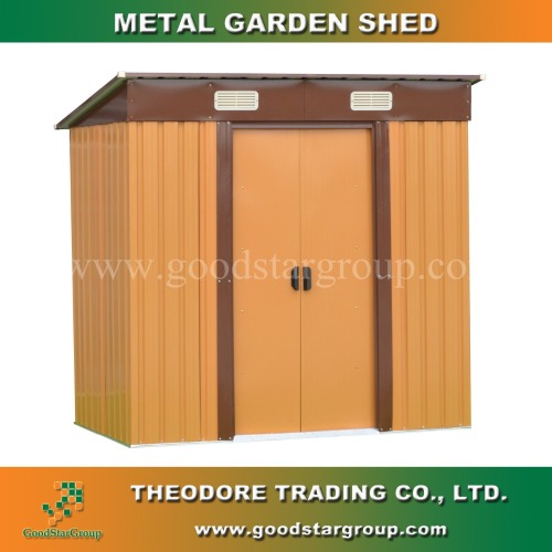 Metal garden shed 4'X8'ft with optional color shed kits for outdoor storage garden furniture steel shed portable building