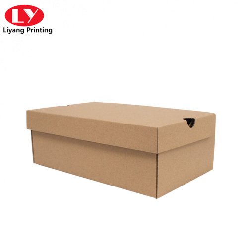 caja de papel plegable para zapatos con cuerda