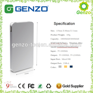 China supplier legoo power bank,legoo portable power bank charger(GZ-PB-01B)