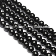 Alibaba gold supplier wholesale natural black onyx stone loose bead