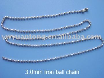 3mm metal ball chain