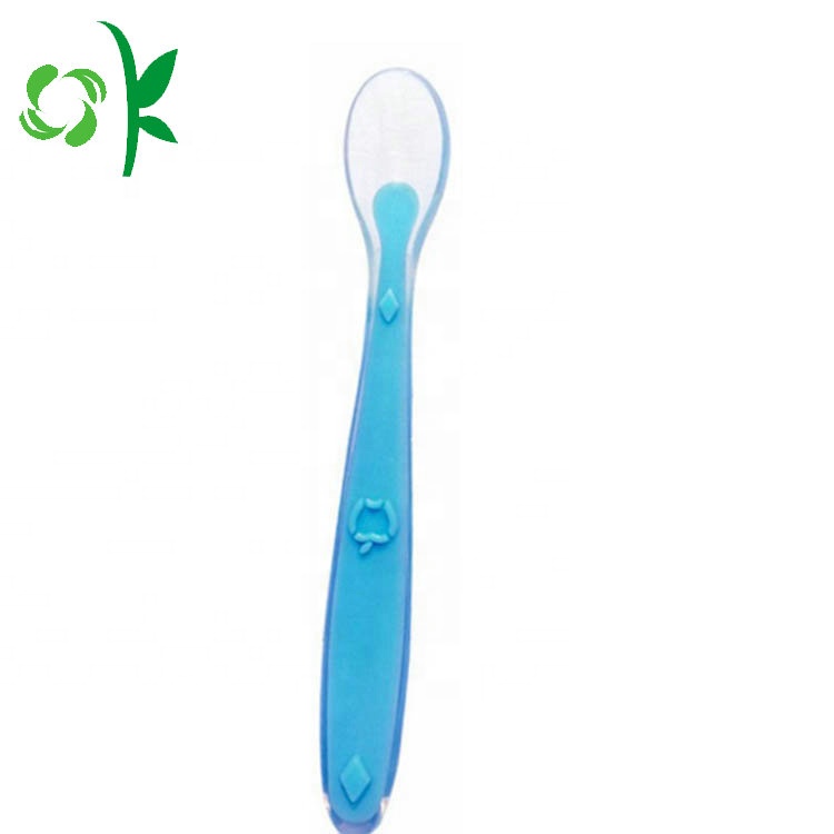 Eco-friendly Silicone Baby Spoon Soft Reusable