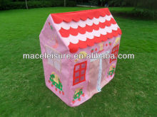 Hot sale children house tent kid playing pink tent kids folding house tent
