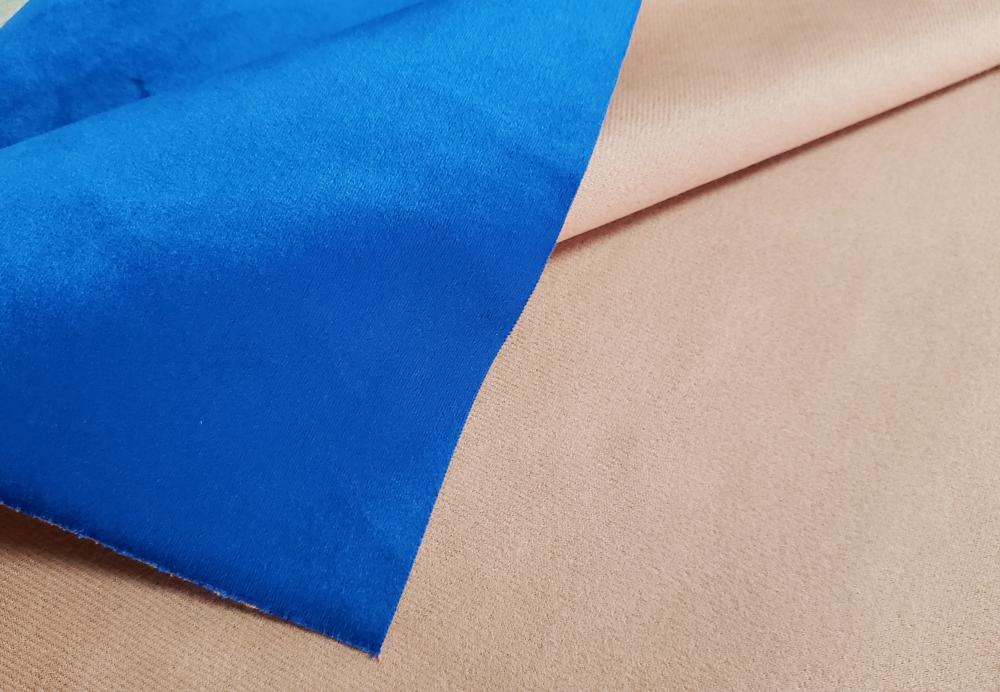 Solid Dyed Velvet Sofa Fabric Back A