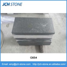 Dark grey flamed granite tiles 60x30x2cm