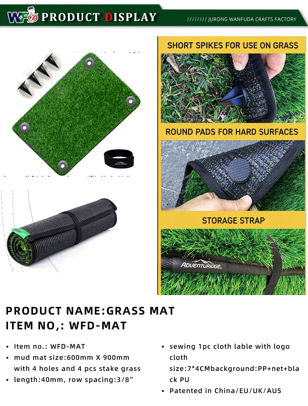 5-TRAVNA PODLOGA ARTIKL NOWFD-MAT-x 5-GRASS MAT ITEM NOWFD-MAT-x