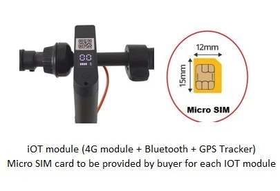 Omni IPX7 36V/12.5Ah 10 inch Sharing Electric Scooter gps with removable battery For sharing With IOT