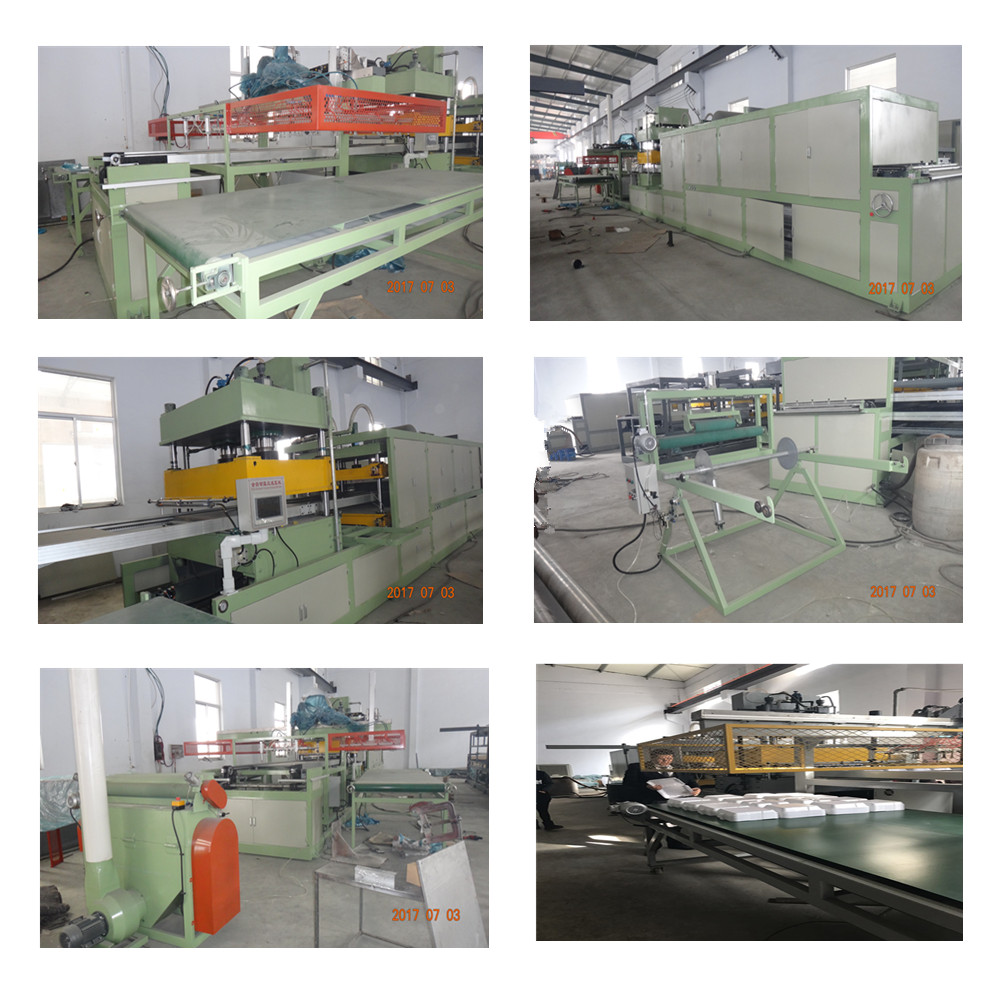 machine for making disposable foam plate
