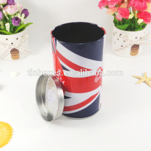 Custom new design cheap round metal pen holder tin box