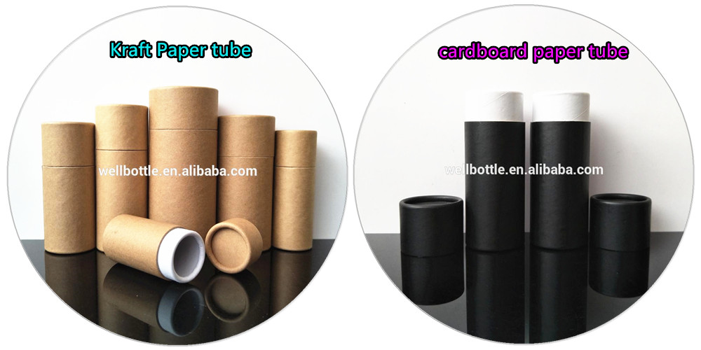 paper box packaging paper tube for lip balm kraft paper tube for T shirt wholesale PT-62T