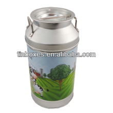 small round milk can use for milk candy tin can