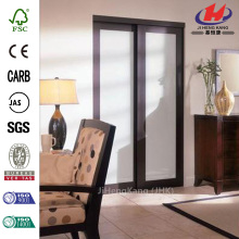 MDF Floor Ceiling Art Glass Sliding Door