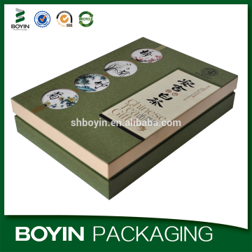 Top grade decorative paper tea packing box, tea storage box, Chinese cardboard tea box